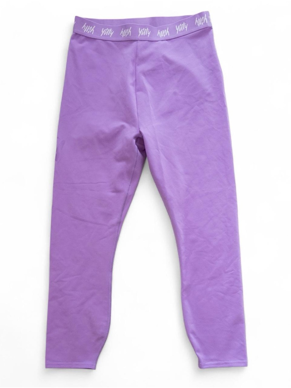 Yitty Lavender Purple High Waisted Leggings Logo Waistband Activewear Fits M/L